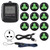 Restaurant Paging System Black Mobile Receiver   10 Black Green Silicone Pager