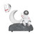 Wireless Bluetooth Speaker with LED Light Astronaut and Moon Shape FM Radio USB Decorative Bass Stereo Speaker Silver