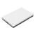 2.5in External Hard Drive Portable USB3.0 5Gbps High Speed Ultra Slim Metal External Hard Drive for Win for OS Silver 80GB