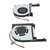 2pcs Laptop CPU GPU Cooling Fan 4 Pin Silent Efficient Replacement Laptop Cooling Fan for TUF Gaming A15 FA506 IV FA506IU FA506IH FX506IU FX506LH Laptop