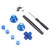 Buttons Replacement Kit Aluminum Alloy Dpad Buttons for PS5 Controller Accessories Blue