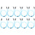 10Pcs Serial ATA Cable Hard Disk Data Cable Serial ATA3.0 Adaptor for SSD CD Driver CD WriterBlue