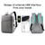 Laptop Backpack Business Backpack 14L Leisure Light-Weight High-capacity Travel Backpack With USB Port Charging