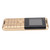 M3 1.44in 2G Large Button Cell Phone with Lanyard Dual SIM Card for Seniors 100‑240VGold UK Plug