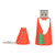 U Disk Durable Strong Compatibility Cute Santa Claus USB 2.0 Flash Drive Mobile Storage DeviceRed 128GB