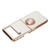 Smartphone Protective Case Car Magnetic Phone Cover with 360 Degree Rotation Finger Loop Stand for Z Flip 3 White