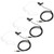3sets Noise Reduction Headphone AntiRadiation Wire Control Earphone with Mic