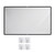 Projector Screen 16 : 9 High Density HD Projector Screen Portable Easy Installation Projector Screen for Home Theater Outdoors Camping 60 Inch