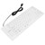 Silicone Keyboard Fully Sealed Design Lightweight Portable Silent Soft Comfortable USB Wired Silicone Keyboard for PCWhite