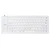 Silicone Keyboard Fully Sealed Design Lightweight Portable Silent Soft Comfortable USB Wired Silicone Keyboard for PCWhite