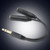 Gold Plated Heads Pure Copper Strips Shield 6.35mm Male to 6.35mm Female One in Two Audio Adapter Cable