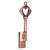 Flash Disk Metal Portable Retro HeartShaped Uncovered 2.0 USB Thumb Memory Stick for Information Storage(4GB )