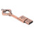 Flash Disk Metal Portable Retro HeartShaped Uncovered 2.0 USB Thumb Memory Stick for Information Storage(4GB )