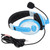 Somic Electronics Headphones Multifunctional Plugs Voice Gaming Headsets with Mic for Computers Mobile PhoneGray Blue