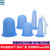 Manufacturers in stock silicone cupping vacuum cupping device meridian health care moisture-absorbing tank silicone cupping device Four-piece set [translucent blue-opp]