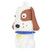 USB Flash Drive Cute Cartoon Black White Dots Face Dog Shape Portable Storage Memory Stick1GB