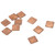 100pcs Heatsink 401w/mk Thermal Conductivity Burr Free Glossy Copper Material Small Heatsink for Laptop GPU CPU 15x15x1.5mm