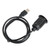Dual USB 2.0 Male to USB 2.0 Female Waterproof Plug and Play Car Mount Flush Cable USB Dash Panel Mount Cable for Car