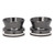 1 Pair 10in NAB Hub Adapters Professional Aluminium Alloy Polished Reel to Reel Tape NAB Adapter for Studer ReVox