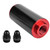 Universal 100 Micron AN8 Aluminum High Flow Fuel Inline Petrol Filter for Car Truck Black