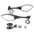 Pair of LED Rearview Mirror Motorcycle Turn Signal Light Integrated Fit for Honda CBR600RR CBR1000RR CBR500R
