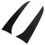 1Pair Rear Window Spoiler Glossy Black ABS Plastic Side Wing Cover Trim for X1 E84 2009‑2015