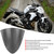 Motorcycle Windscreen Windshield Flyscreen Fit for Kawasaki ER-6N ER6N 2012-2014 (Black)