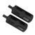 1 Pair Motorcycle Footrest Footpegs NonSlip Foot Pegs Motorbike Upgrade Accessories(Black )