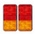 Universal Trailer Tail Lamp LED Rear Turn Signal Light Dual Color for 12V Truck ATV SUV