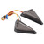 2Pcs Universal L Shape Triangular LED Indicator Motorcycle Turn Signal Lamp Riding Lightswhite yellow