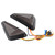 2Pcs Universal L Shape Triangular LED Indicator Motorcycle Turn Signal Lamp Riding Lightswhite yellow