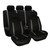 9pcs Seats Cover Protector Kit Breathable Antiwear Universal Auto Car AccessoryGray Black