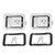 1 Pair Car Entry Stainless Steel Door Lock Latch Handle with Keys for RV Truck Toolbox