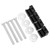 4PCS Pickup Truck Tool Box Tie Down J Hooks Mounting Kit Aluminium Stainless Steel Universal Parts Black