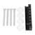 4PCS Pickup Truck Tool Box Tie Down J Hooks Mounting Kit Aluminium Stainless Steel Universal Parts Black