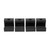 4PCS Pickup Truck Tool Box Tie Down J Hooks Mounting Kit Aluminium Stainless Steel Universal Parts Black