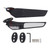 Sport Motorcycle Left Right Side Wing Mirror Swivel Rearview Mirrors with LED Lights Replacement for Ninja 250 300 H2 H4