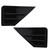 1 Pair Rear Side Window Louver Decorative Window Shutters Trim Sticker Replacement for Toyota CHR 2018 to 2021