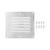 Boat Louvered Vent Rustproof 304 Stainless Steel Marine Ventilation Grille Cover with Screws for Yachts RV 127 X 115mm / 5 X 4.5in