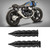 2pcs 25mm 1in Motorcycle Handlebar Grips Black Aluminum Rubber Fit for Yamaha