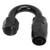 AN8 180° Hose End Fitting Leakage Proof Aluminum Alloy Adapter for Oil Fuel Line Black