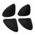 4pcs Carbon Fiber Grain Inner Door Handle Bowl Cover Trim for Lexus es200 2018 2019