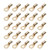 25Pcs 8mm 6 Gauge Battery Lugs Cable Ring Terminals Connectors with Heat Shrink Tubes for Distribution Box