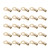 25Pcs 8mm 6 Gauge Battery Lugs Cable Ring Terminals Connectors with Heat Shrink Tubes for Distribution Box