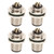4 Pcs M12 Aviation 6 Core Plug 6 Pins Female Panel Electronic Plug Socket Connector for Sensors Actuators