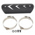 Exhaust Muffler Pipe Protector Stainless Steel Heat Shield Cover Universal for MotorcycleBlack
