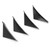 4pcs Rear Bumper Spoiler Kit Splitter with Screw Diffuser Automobile Accessory UniversalCarbon Fiber Style
