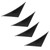 4pcs Rear Bumper Spoiler Kit Splitter with Screw Diffuser Automobile Accessory UniversalCarbon Fiber Style