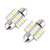2pcs White 12V 12SMD 31mm LED Bulbs Car Interior Lights Door Reading Dome Light