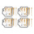 56pcs Motorcycle Carburetor Repair Kit Rubber Metal Replacement for CB750 RC42 1992‑2008